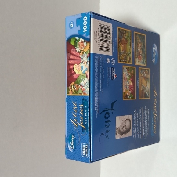 Mega Puzzles Disney Artist Series Toby Bluth Tea Time with Alice 1000 Pc RARE!! - Picture 6 of 7